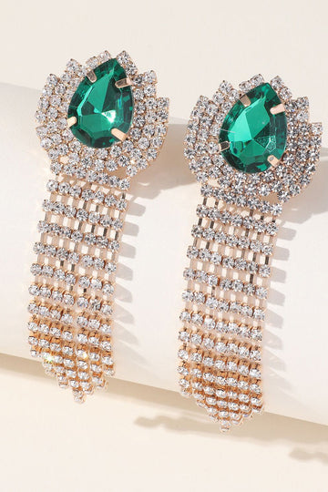 Sparkly Rhinestones Vann Drop Dusk øredobber